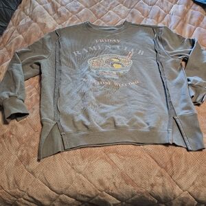 Gray Ramen Club Cowl Neck Sweater